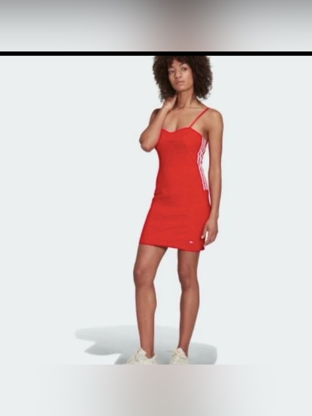 NWT Adidas Centre Stage Red Corset Mini Dress S - Picture 9 of 10